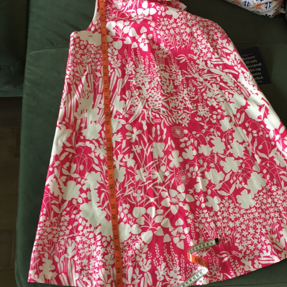NWT Tuckernuck pink wildflower Blythe ruffle neck dress S - Picture 10 of 12